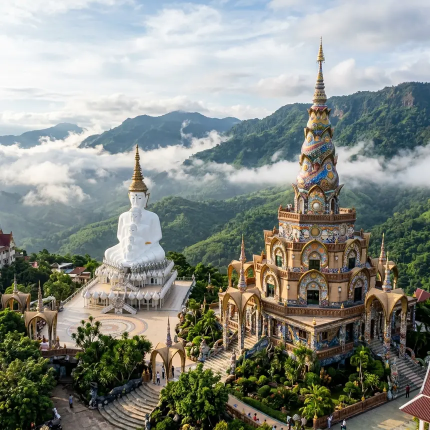 เจาะลึกภาคเหนือ: วัดพระธาตุผาซ่อนแก้ว เพชรบูรณ์ อลังการบนยอดเขา