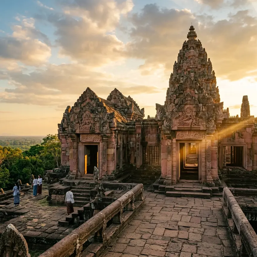 เจาะลึกภาคอีสาน: ปราสาทหินพนมรุ้ง บุรีรัมย์ มหัศจรรย์สถาปัตยกรรมขอม